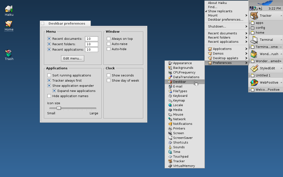 Screenshot of Deskbar