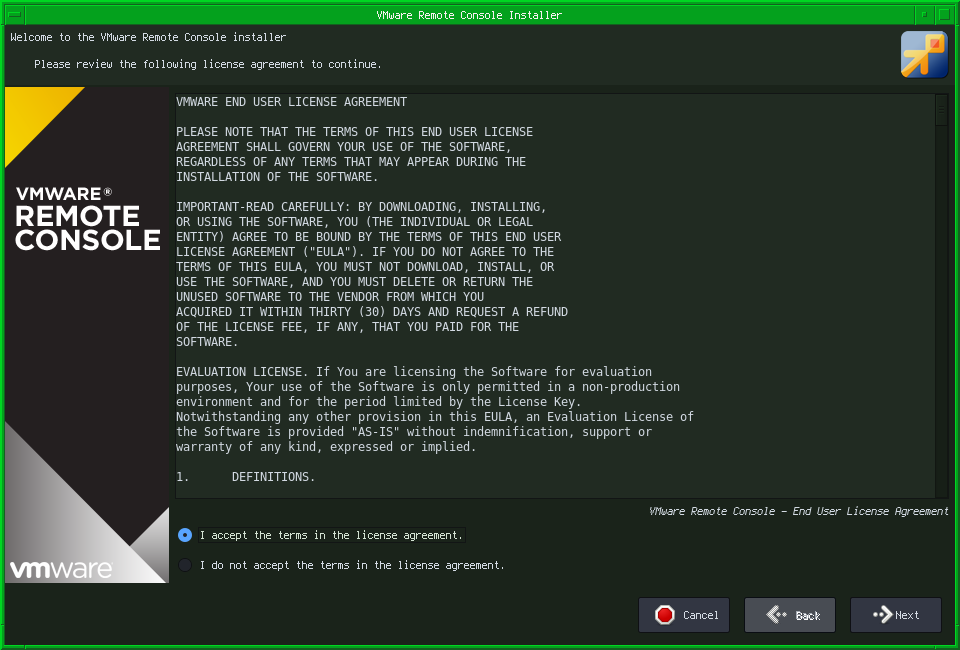 VMRC&rsquo;s license agreement