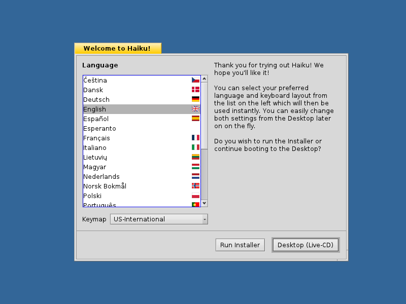 Choose the Installer option
