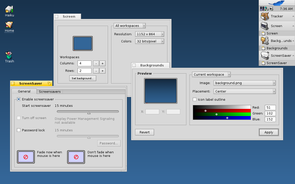Screenshot of vector icons