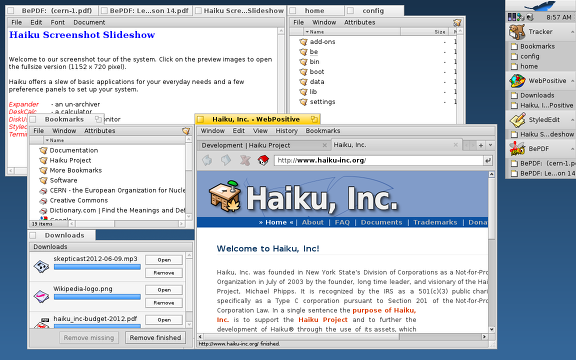 Screenshot of tiling windows